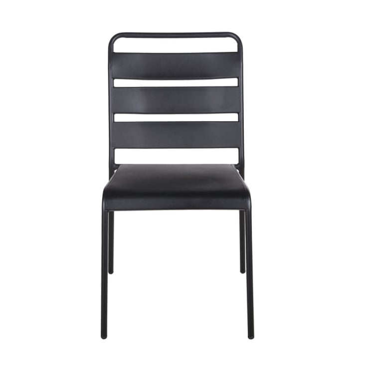 Chaise en métal noir-Belleville cropped-2