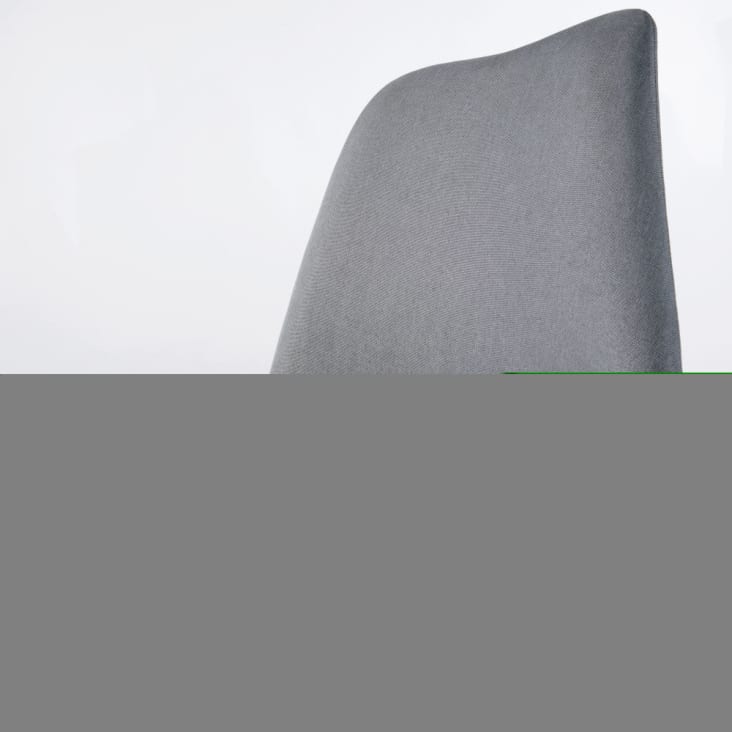 Chaise en tissu gris foncé et hêtre-Ice cropped-5