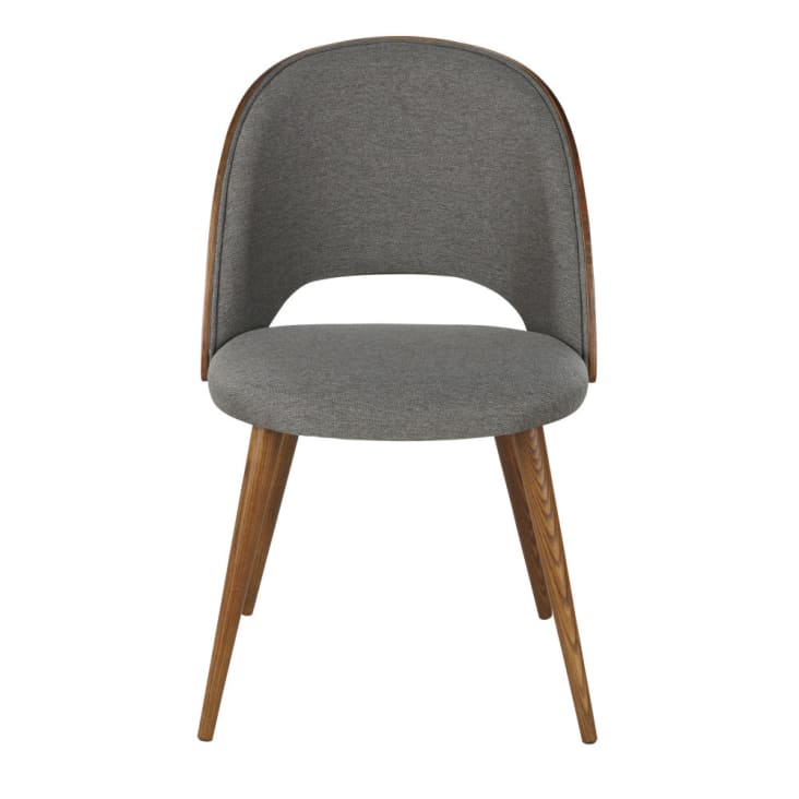 Chaise grise et pieds en bois de chêne-Sysley cropped-2