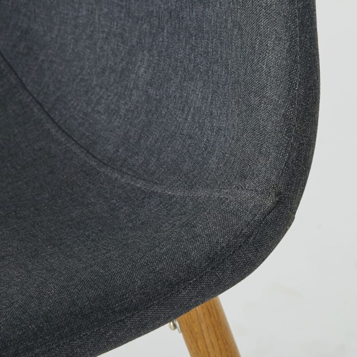 Chaise style scandinave gris anthracite H66-Clyde cropped-4