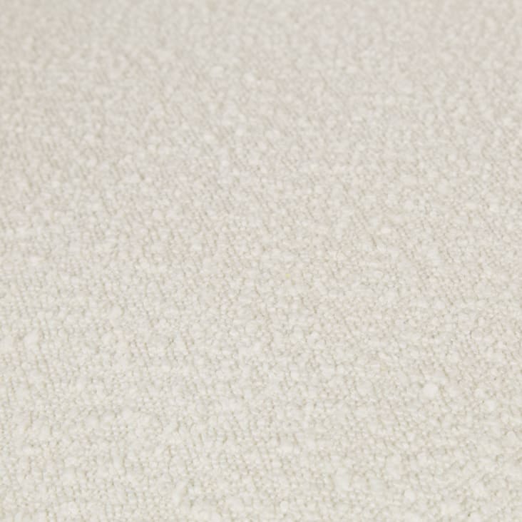 Chauffeuse 1 places pour canapé modulable tissu écru effet laine bouclée-Flake cropped-4