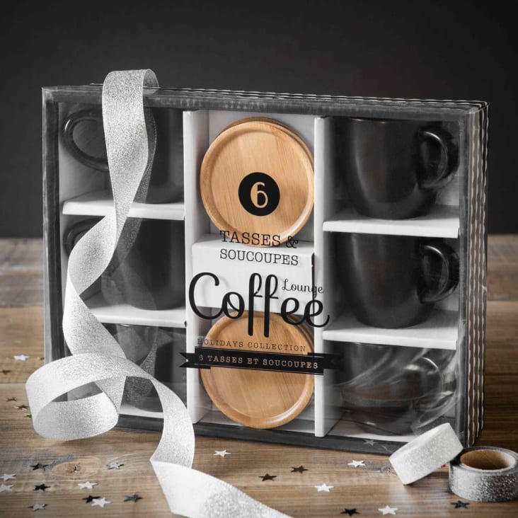 Set De 6 Tasses à Thé Avec Soucoupes Tognana Edge - 220 Ml, New Bone China, Blanc - Design épuré, Micro-ondes Et Lave-vaisselle Safe