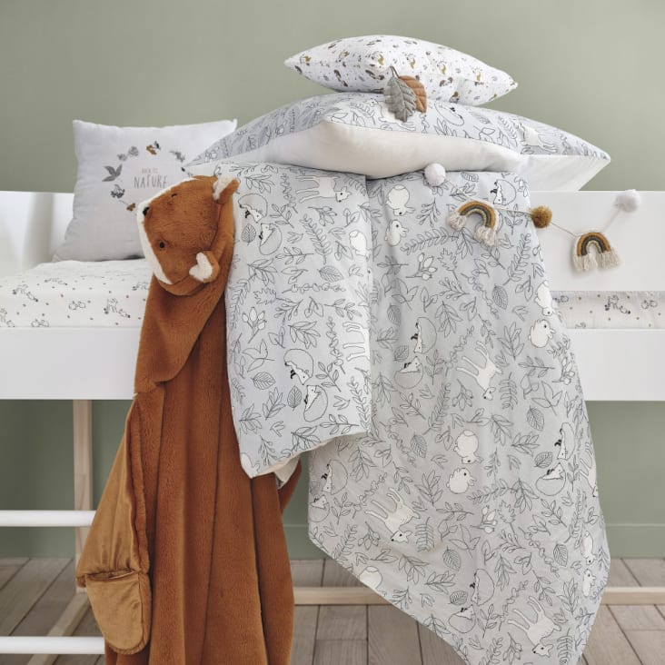 Almohada para niños pequeños con funda de almohada de muselina de algodón,  13 x