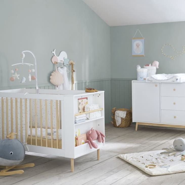 Mueble cambiador para bebé color blanco