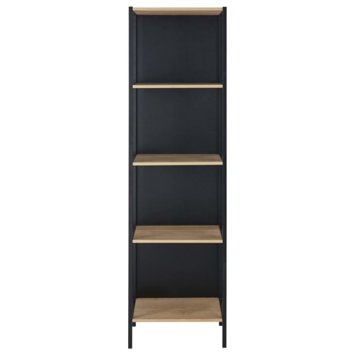 Libreria Flash Furniture Mayfair - 3 Ripiani Metallico Nero 89cm - Foto 11