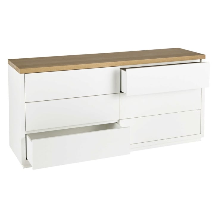 Commode double 6 tiroirs blanche-Austral cropped-2