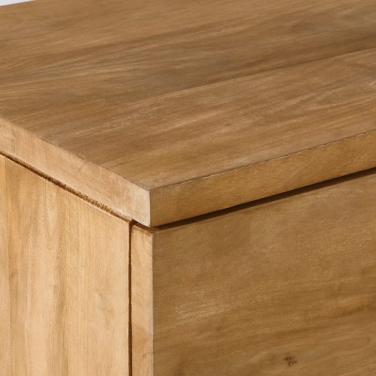 Commode double 6 tiroirs en bois de manguier massif-Metropolis detail-4