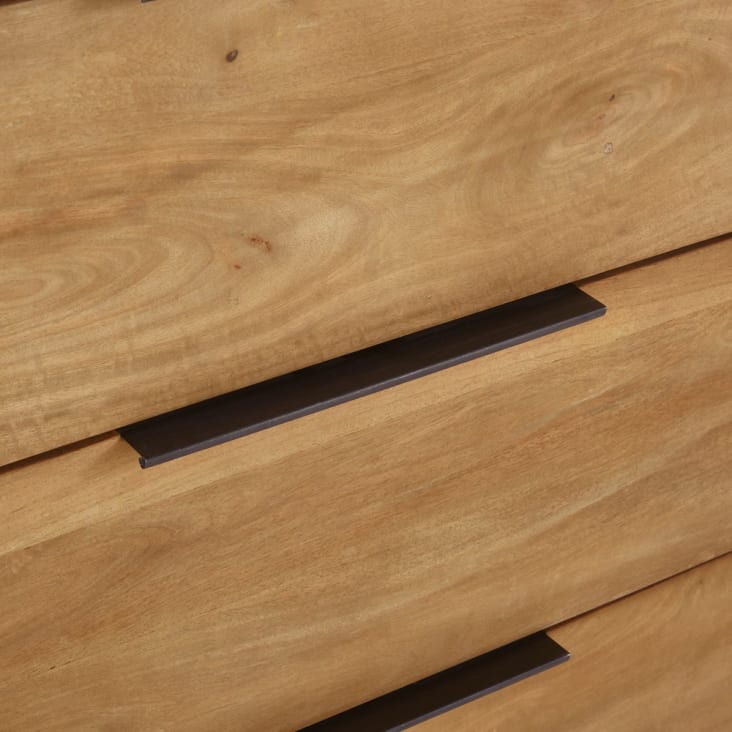 Commode double 6 tiroirs en bois de manguier massif-Metropolis detail-6