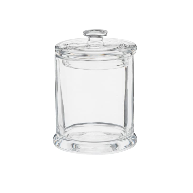 Porta Dischetti Di Cotone In Acrilico Trasparente - Contenitore Impilabile Con Coperchio Per Bagno E Trucco - Foto 8