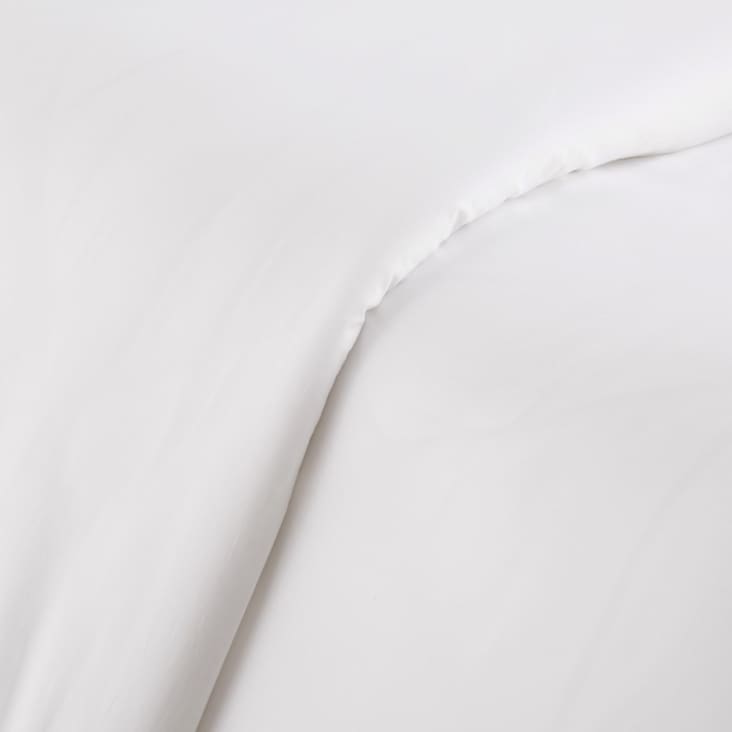 Copripiumino per albergo in percalle di cotone bianco, 150x220 cm-Luce Business cropped-2
