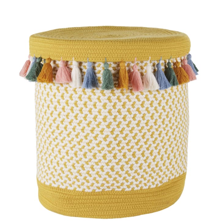 Collier Plunder Design June Posse - Couleurs Saumon, Jaune, Sarcelle Avec Pompons - Neuf Avec étiquettes