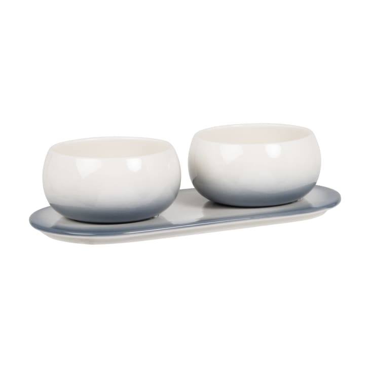 Présentoir à gâteaux porcelaine blanc 1 niveau 24 cm - Spoony - Cosy &  Trendy