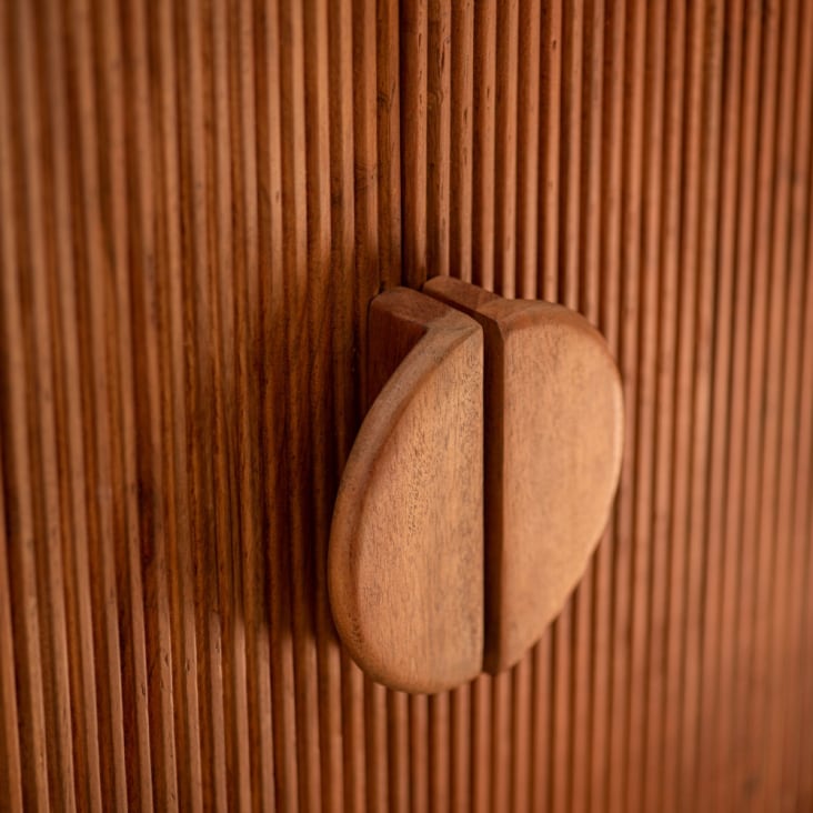 Credenza a 4 ante in legno di acacia