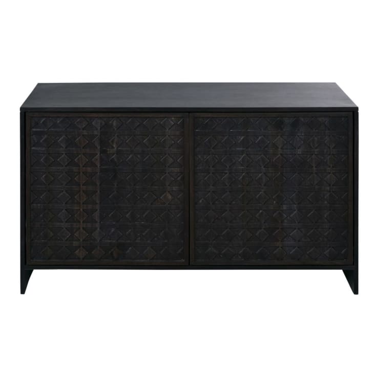 Credenza bassa a 2 ante nera Maisons du Monde