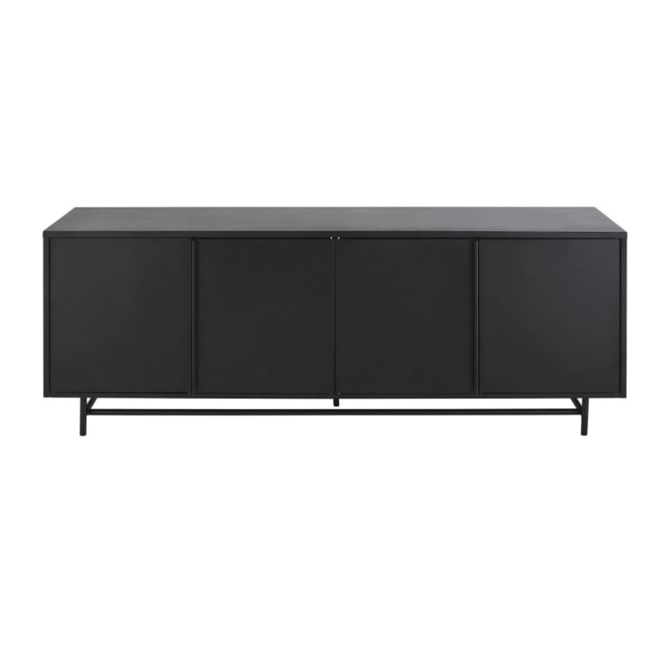 Credenza bassa lunga a 4 ante in metallo nero opaco Watkin Maisons du