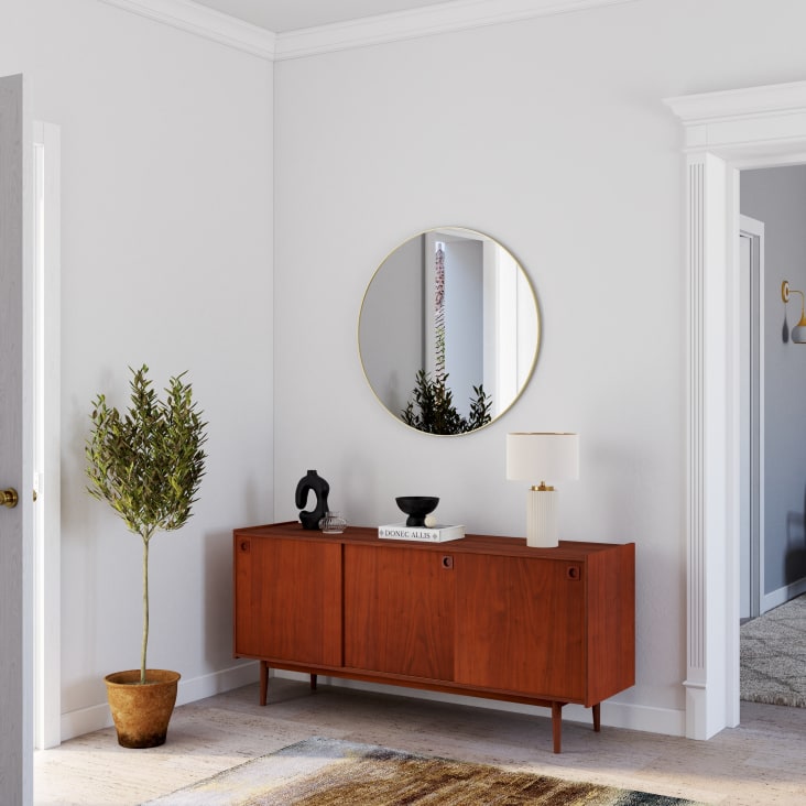 Credenza bassa lunga vintage a 3 ante marrone Maisons du Monde