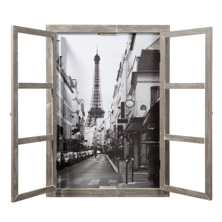 Relacionado colorante Venta anticipada Cuadro ventana de madera 57x79 Paris | Maisons du Monde