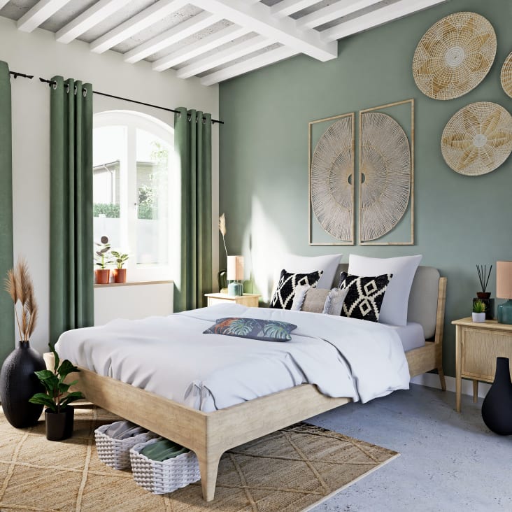 Copriletto Bohémien 220x240cm - Set 3 Pezzi In Microfibra Con Federe, Marrone - Foto 8