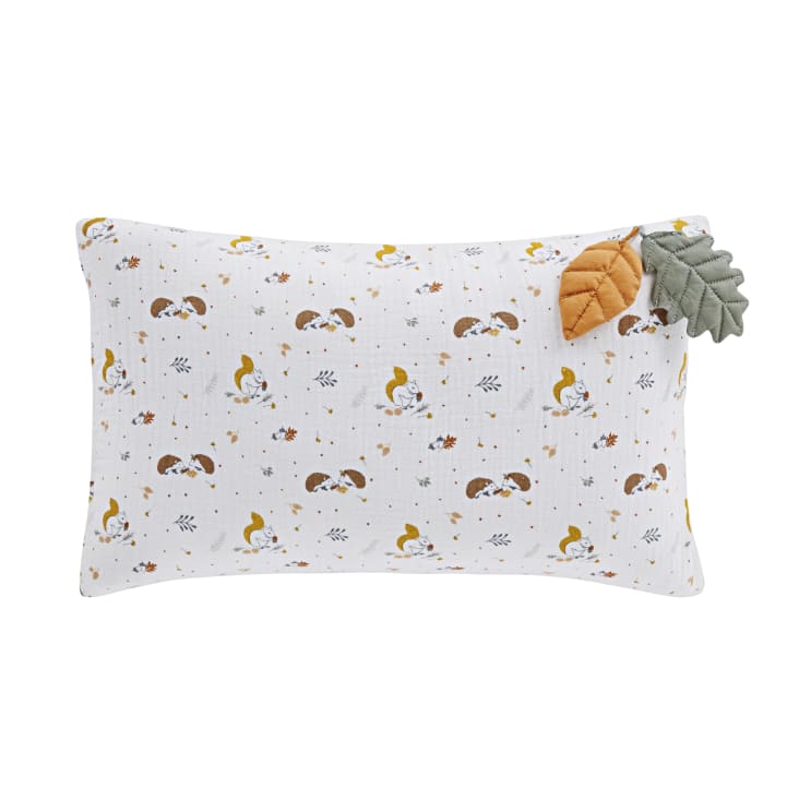 Cuscino Decorativo 30x50 In Morbida Garza Di Cotone Con Scritta "enjoy" – Cachi