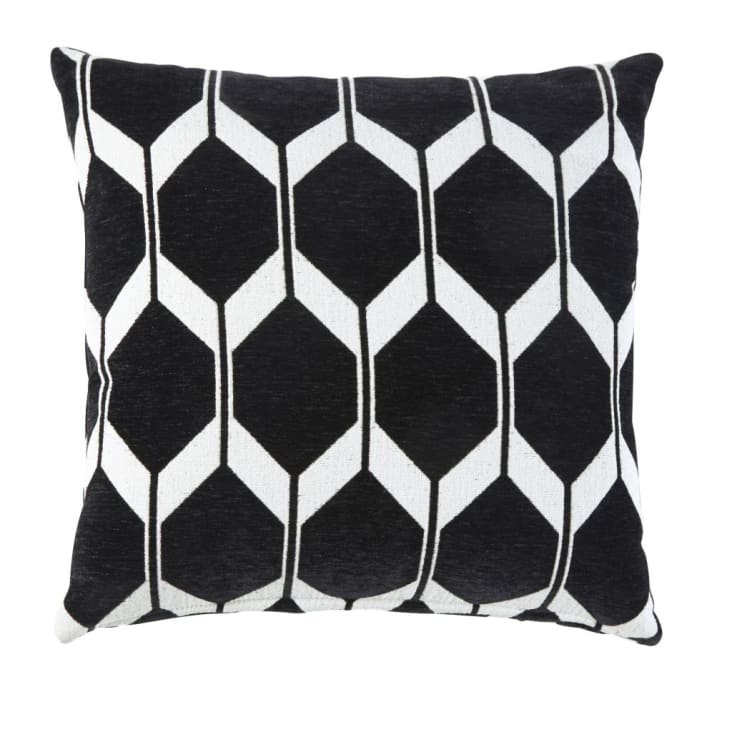 Cuscino in velluto nero 45x45cm | Maisons du Monde