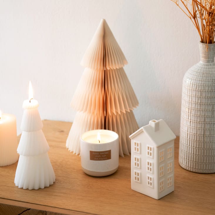 Déco de Noël maison lumineuse en porcelaine blanche PURE SOFT XMAS Maisons du Monde