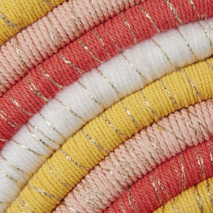 Guirlande arcs-en-ciel en coton et corde multicolore L123 MIMIZAN