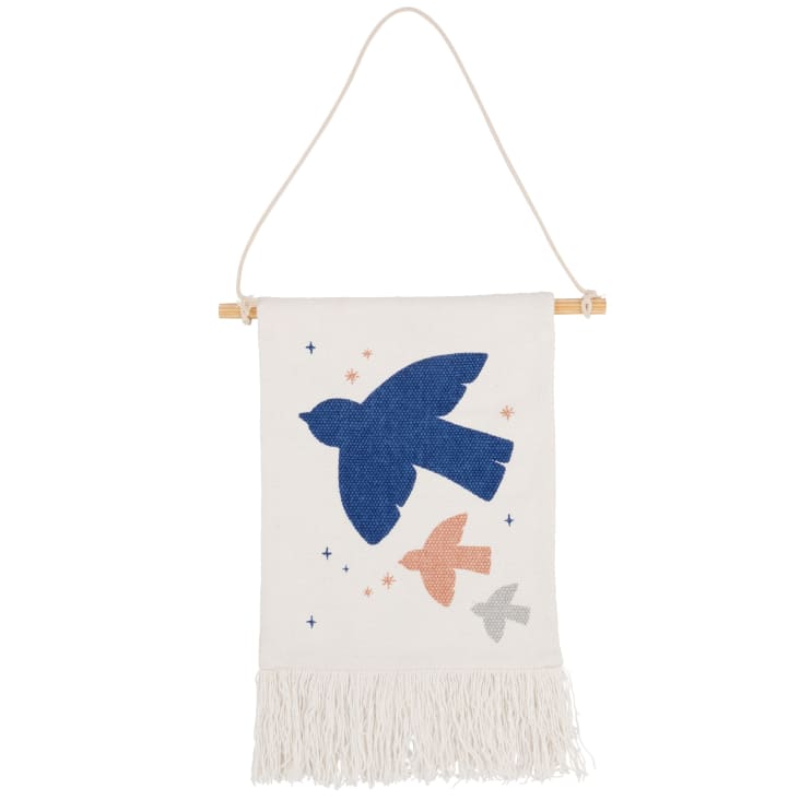 Short Enfant Tinycottons – Bleu Imprimé Oiseau – 100% Coton Gazeux – Taille 4 Ans