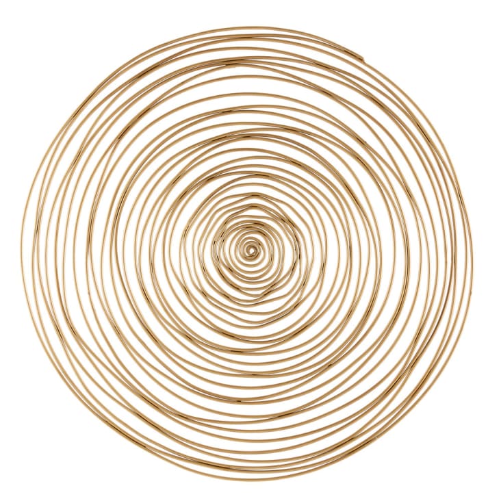 Déco murale spirale en métal doré D91-Jill
