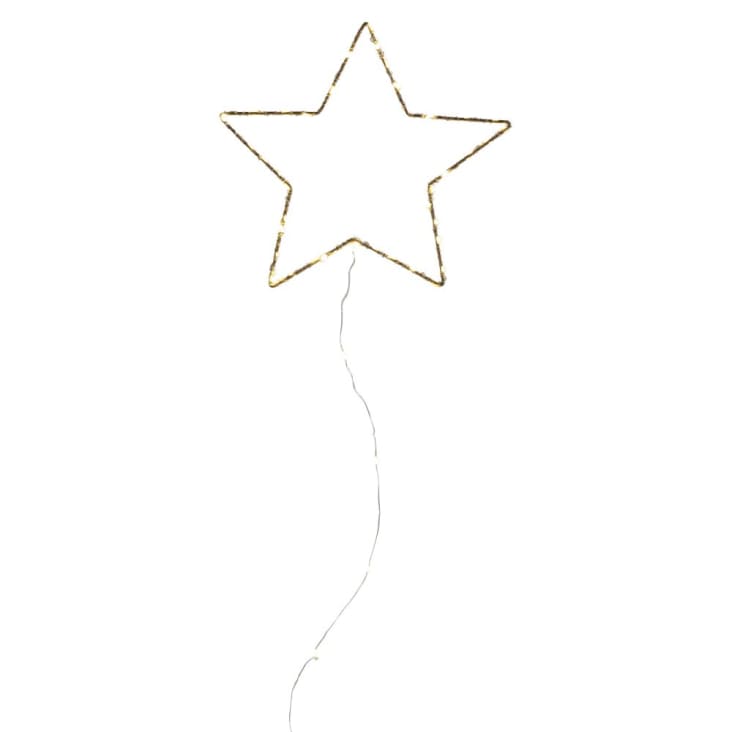 Decoração luminosa estrela de metal dourada-MILA cropped-2