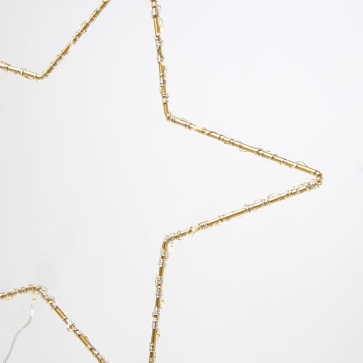Decoração luminosa estrela de metal dourada-MILA cropped-4