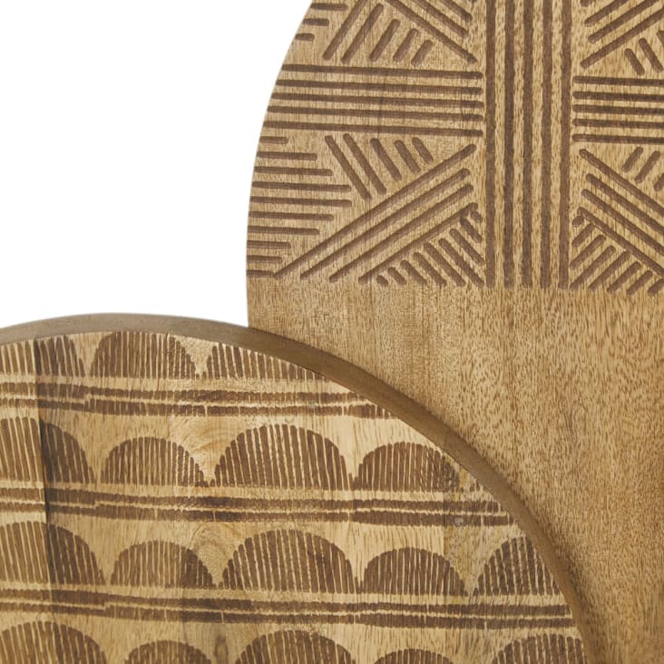 Decorazione da parete con set di 7 cerchi in legno marrone intagliato  TANZANIA