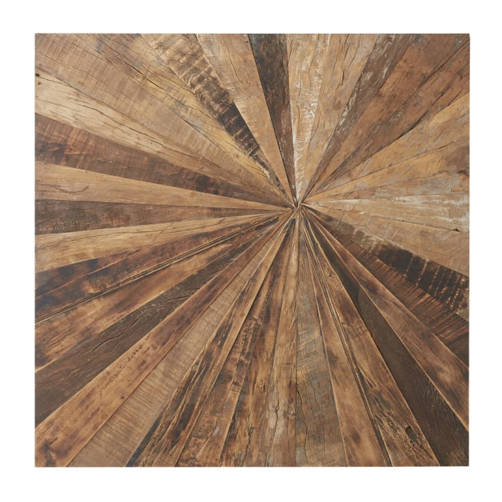 Decorazione da parete in legno riciclato, 100x100 cm-MASAO