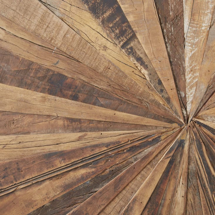 Decorazione da parete in legno riciclato, 100x100 cm-MASAO cropped-2
