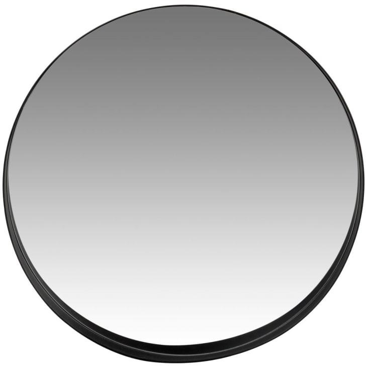 Espejo de metal negro 76 cm-BARKY