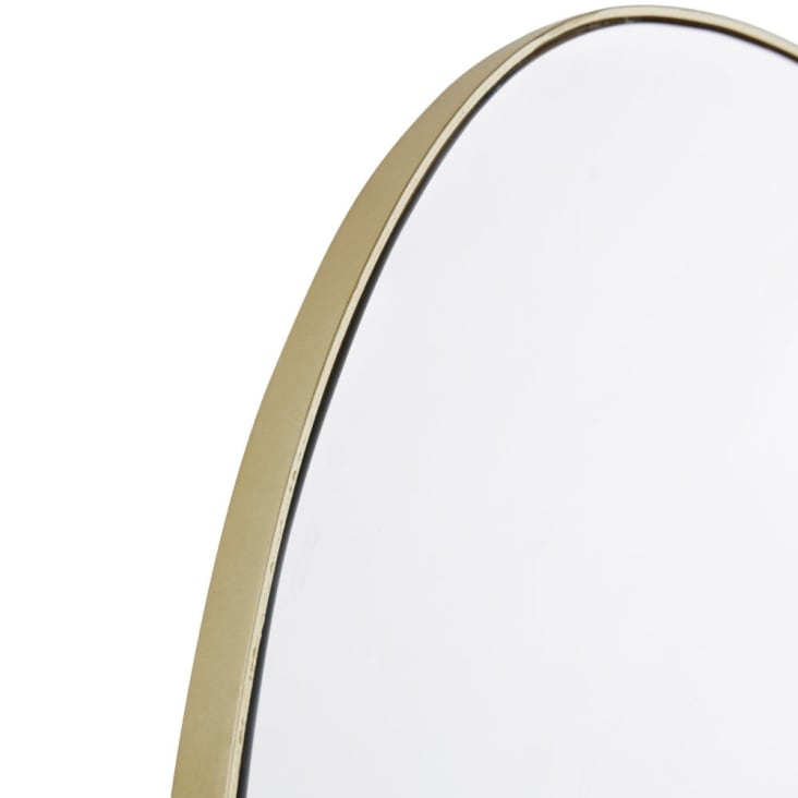 Espejo ovalado dorado 51x41