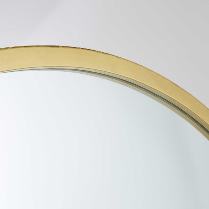 Espejo redondo de metal dorado D. 159 cm