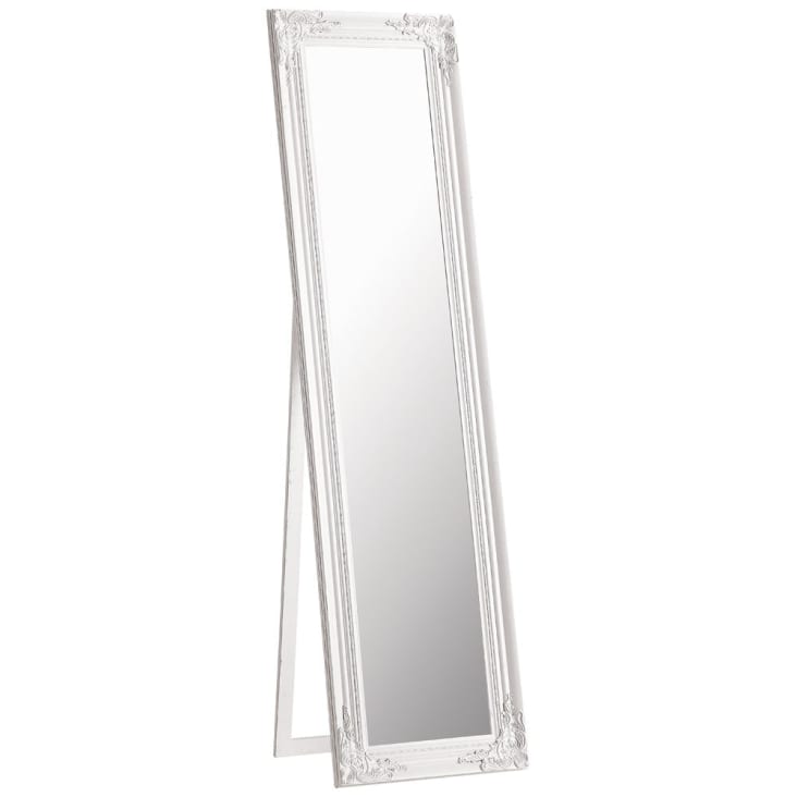 Espelho de pé branco 164x44-Enzo