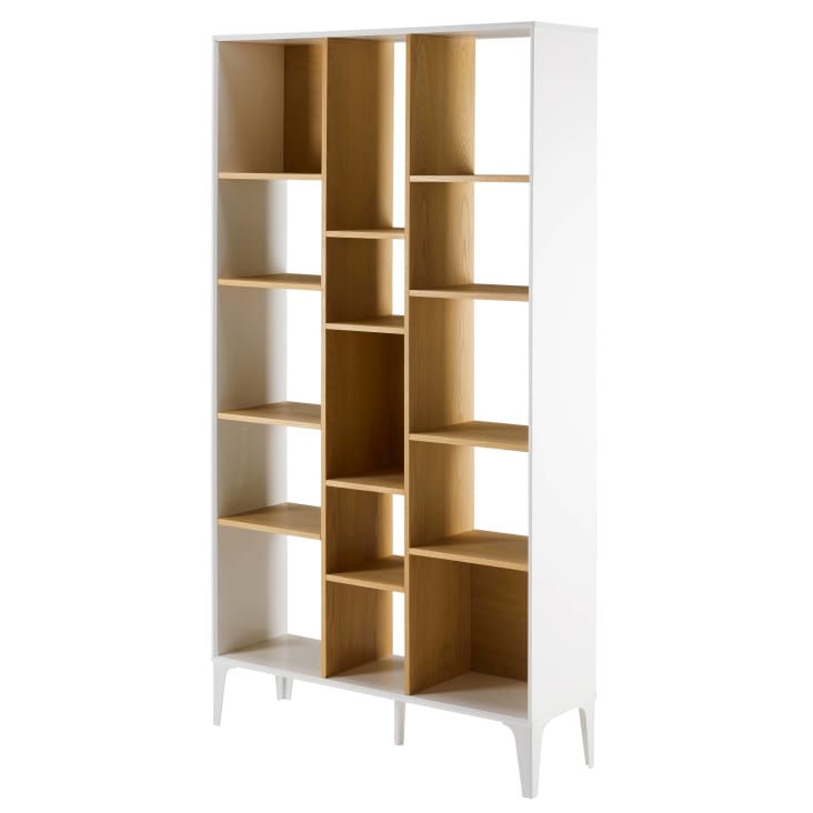 Estantería desigual bicolor con 15 compartimentos Kara Maisons du Monde