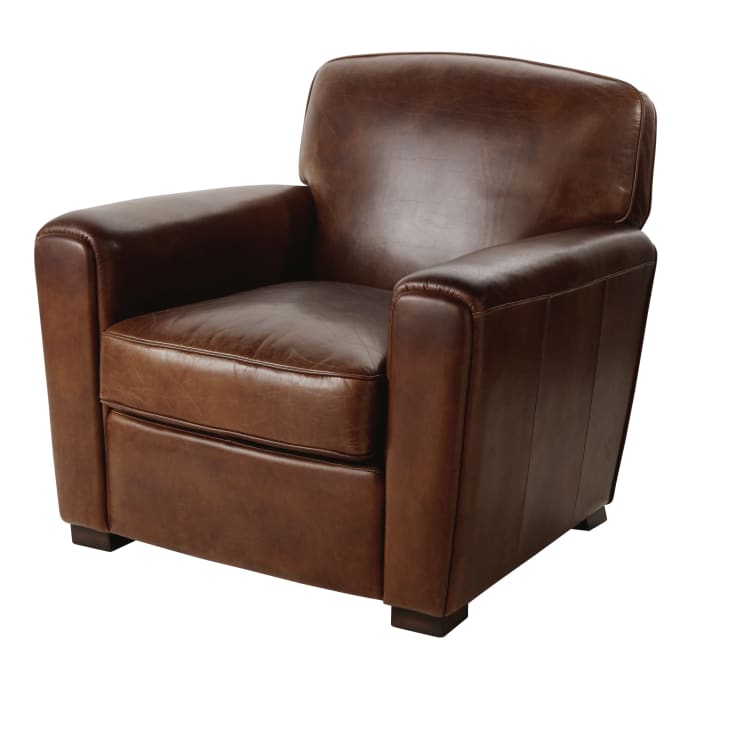 Fauteuil Cuir Vieilli