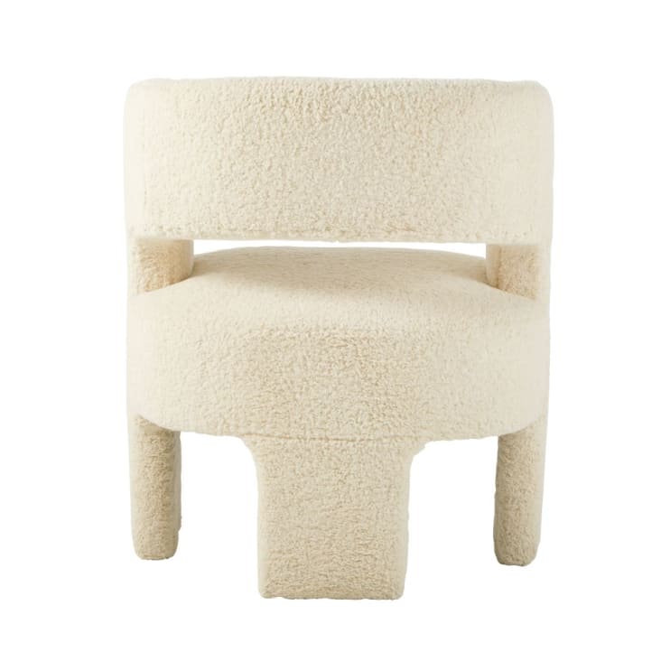 Fauteuil tripode bouclettes blanches-Sheep cropped-4