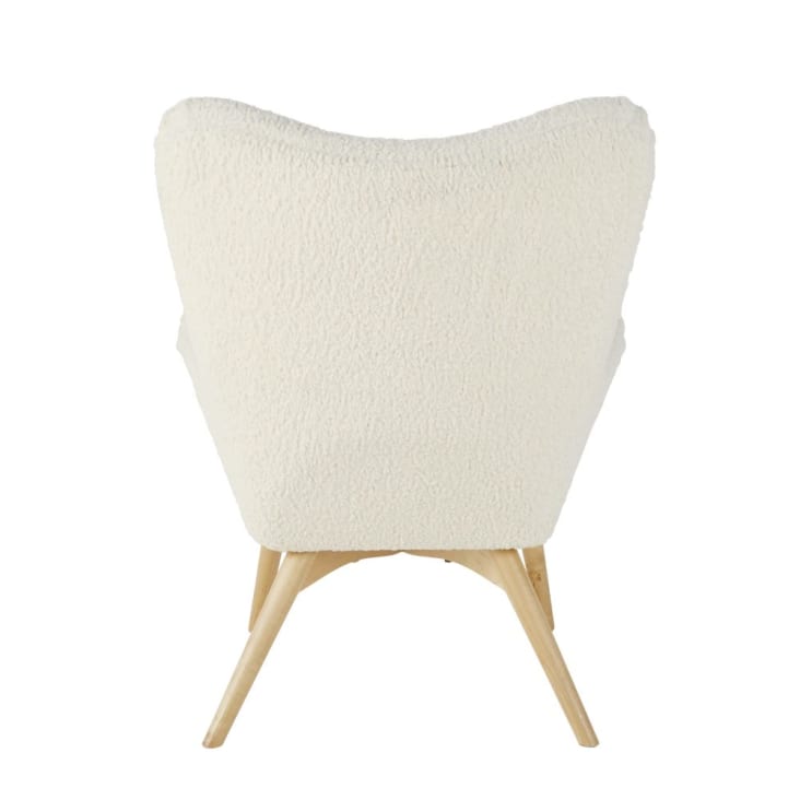 Fauteuil uit witte boucléstof -Iceberg cropped-3