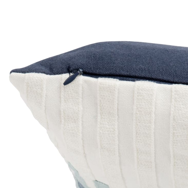 Fodera cuscino in lana flocon 40x40 - Blu / 45x45 cm