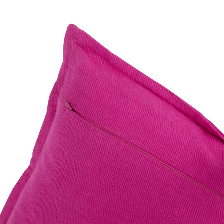 RUR21 Federa per cuscino 40x40 cm Bianco Rosa Cotone Rose Quadrato