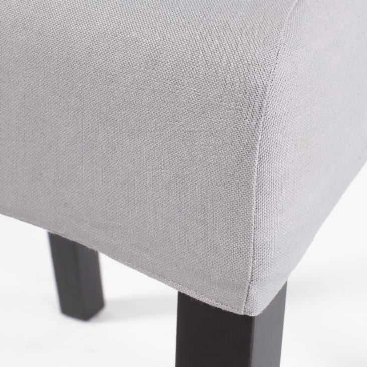 Fodera per sedia in cotone grigia, compatibile con la sedia MARGAUX-MARGAUX detail-5