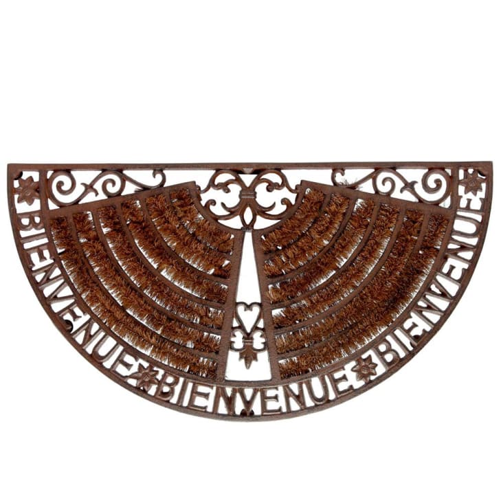 Fußabtreter aus Schmiedeeisen und Kokosnuss-Faser, 37 x 70 cm, braun-Welcome