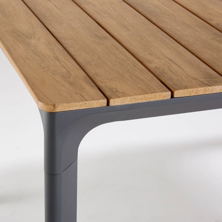 Gartentisch aus anthrazit Aluminium für 6/8 Personen L200-Fuji detail-6