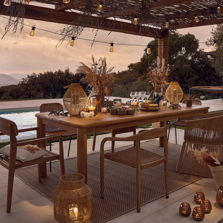 Gartentisch aus Eukalyptusholz, 10 Personen Sandy Maisons du Monde