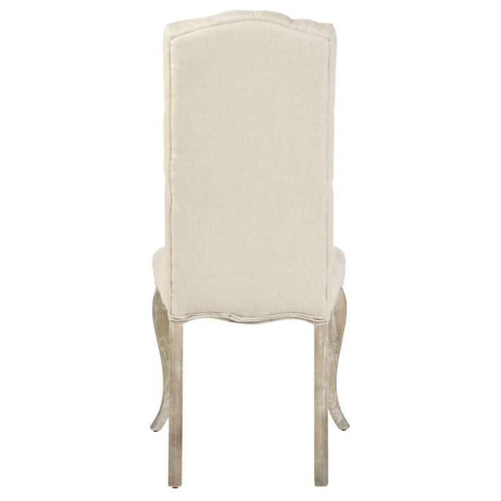 Gepolsterter Stuhl aus Leinen und Esche-Chloe cropped-3