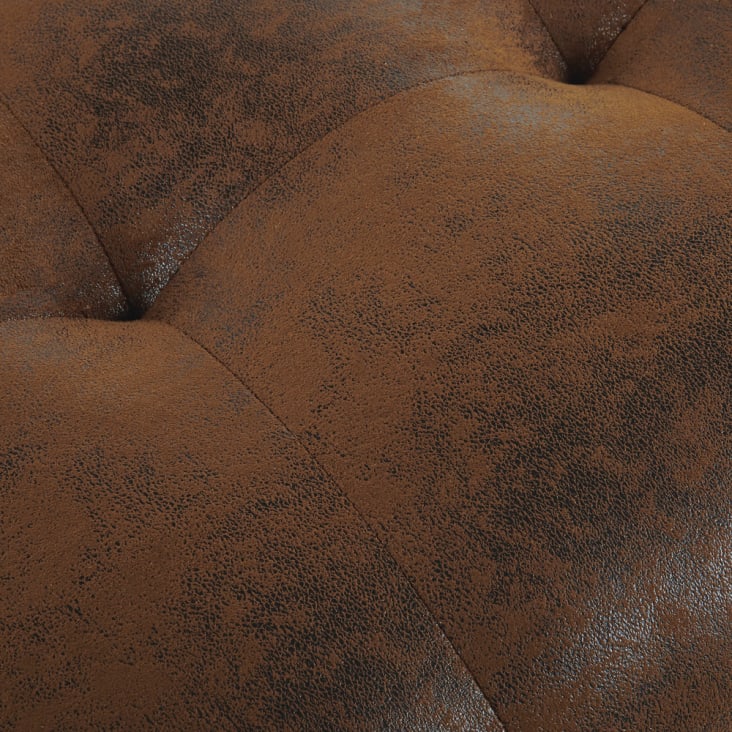 Gestepptes 3-Sitzer-Sofa Clic-Clac mit braunem Microsuede-Bezug-Cloud detail-5