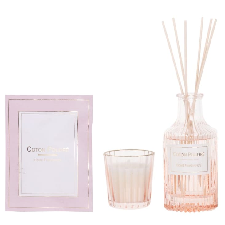 DURANCE Geurverspreider van hout, 100 ml, katoenbloesem